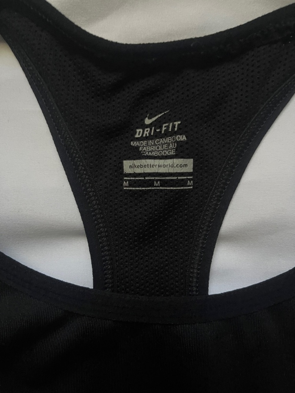 Nike Black Racerback Performance Tank Top - Picture 2 of 4